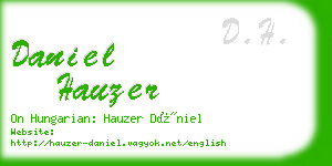 daniel hauzer business card